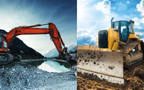 excavators dozers|excavator vs bulldozer.